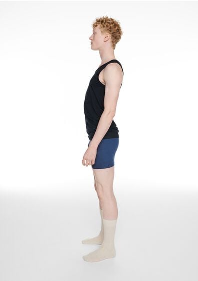 Herrenhemden, Perfect Comfort, nahtlos – 2 Stück schwarz schwarz - 1000009783 - HEMA